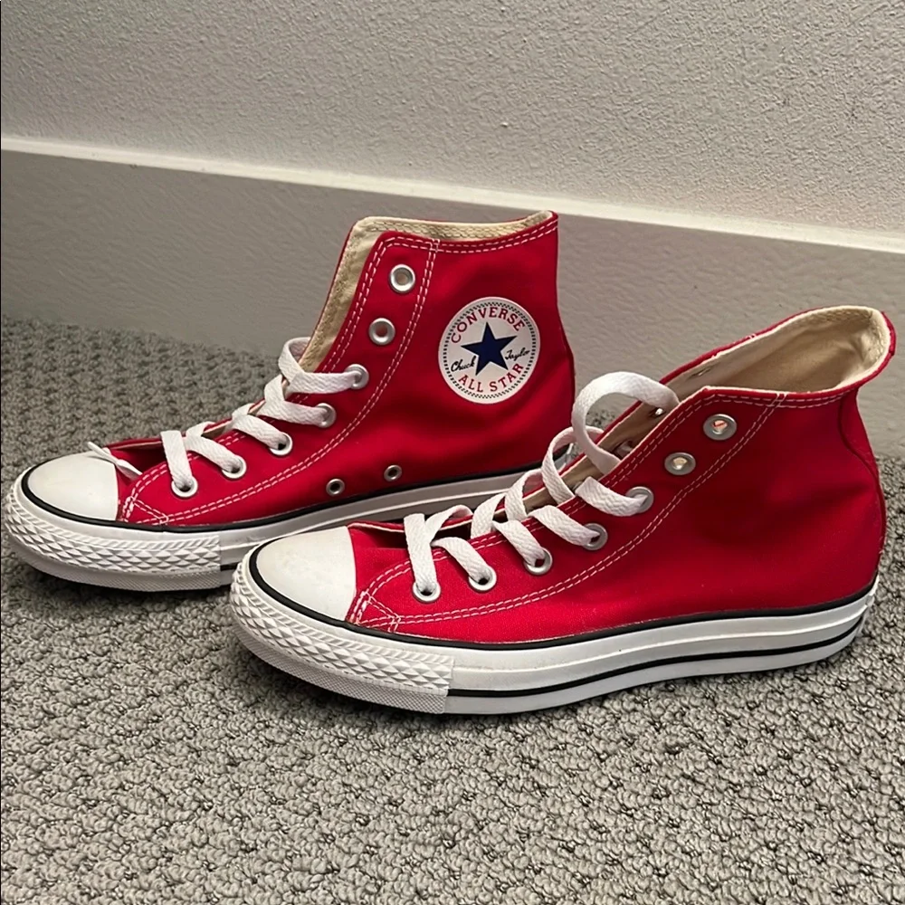 Converse Red High-Top Sneakers - Picture 2 of 6